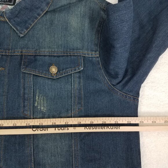 NEW Alliance Men's XL Cotton Denim Jacket in Cowboy Blue NWT - Picture 9 of 10